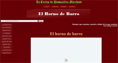 Desktop Screenshot of elhornodebarro.com.ar