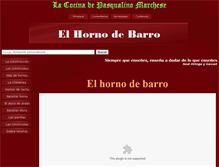 Tablet Screenshot of elhornodebarro.com.ar
